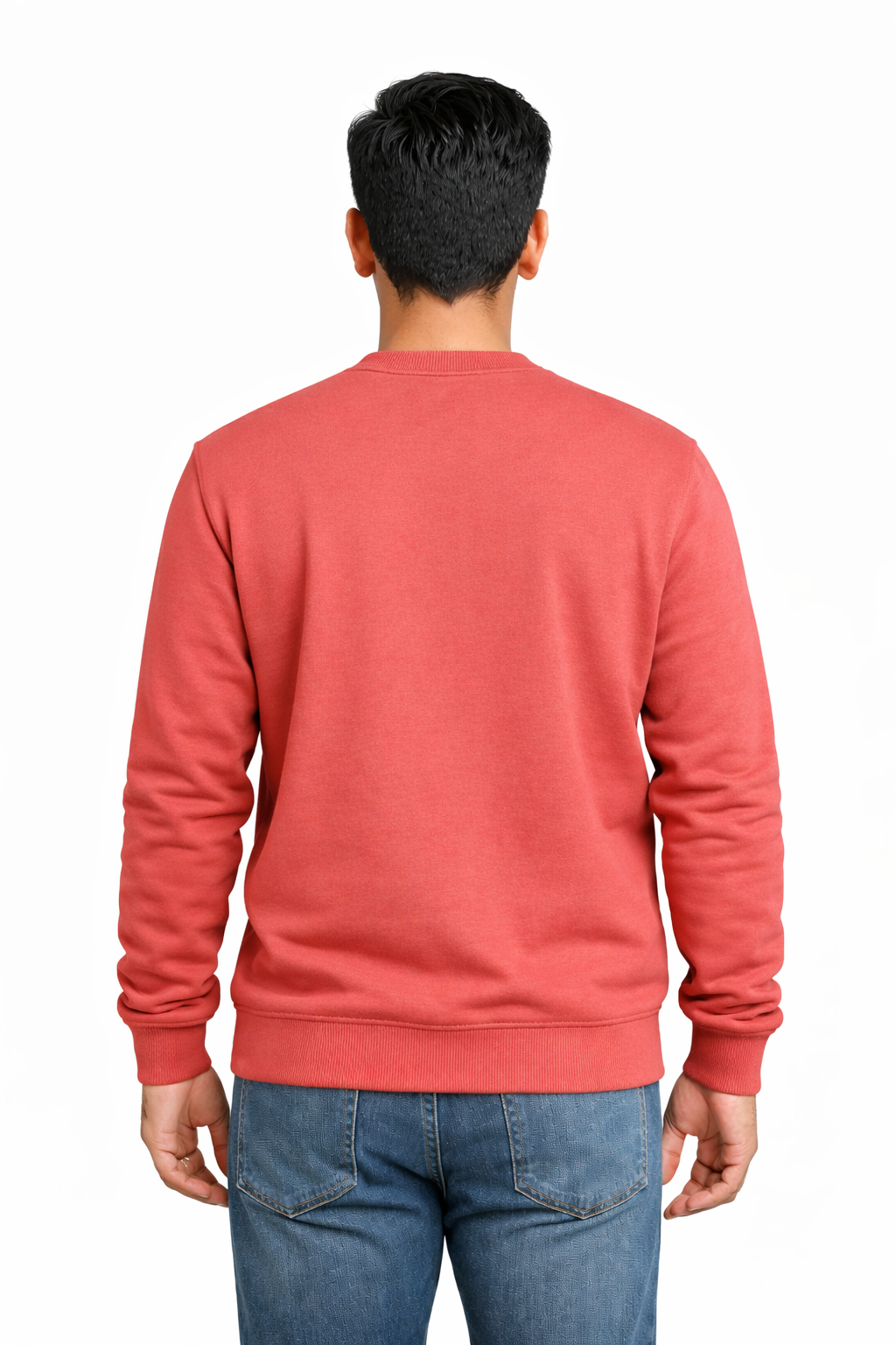 300 GSM Regular Fit Coral Everyday Sweatshirt