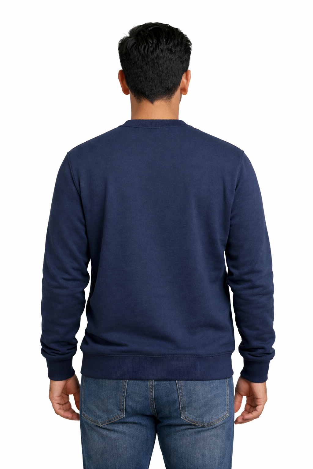 300 GSM Regular Fit Navy Blue Everyday Sweatshirt