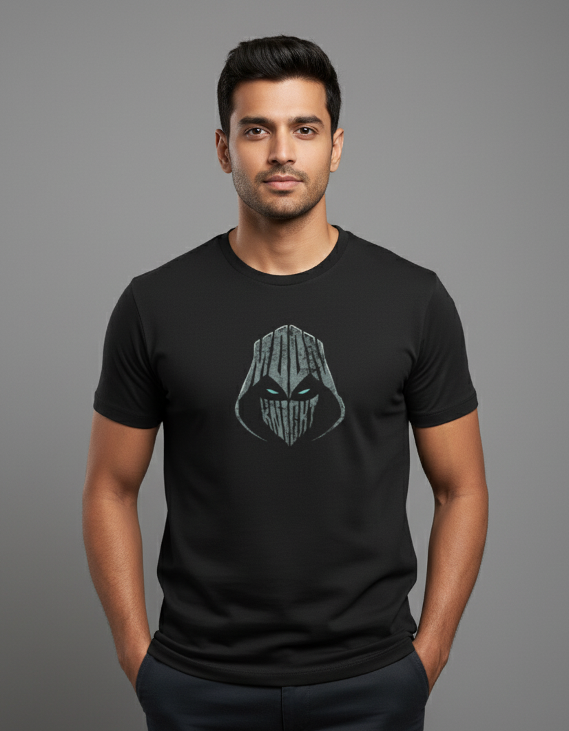 Moon Knight – Minimal Street Art Tee Male