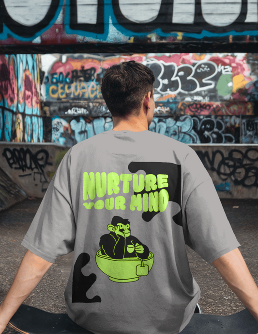 TEVAYAA Nurture Your Mind Unisex Oversized Classic T-Shirt
