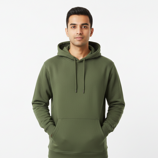 Tevayaa Olive Green Classic Hoodies – 300 GSM