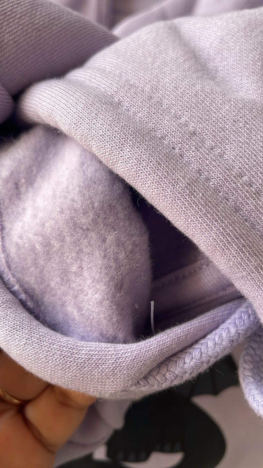 TEVAYAA Oversized Lavender Solid Female Hoodie