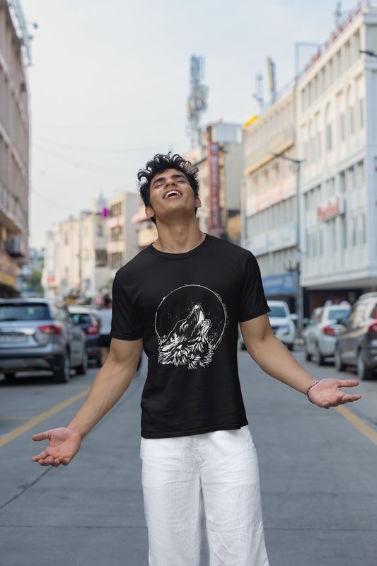 TEVAYAA Howling Men Classic Crew T-Shirt