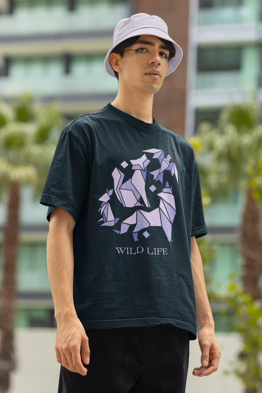 TEVAYAA Wild Life Men Oversized Classic T-Shirt