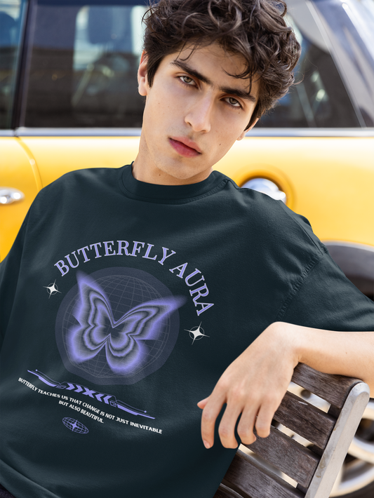 TEVAYAA Butterfly Aura Men Oversized Classic T-Shirt