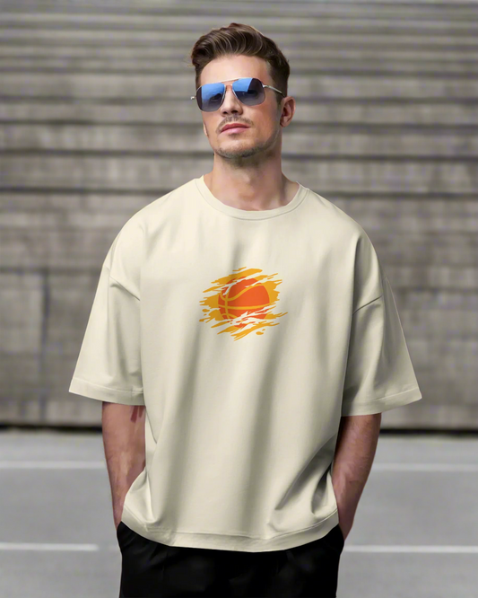 TEVAYAA Hoops & Hustle Unisex Oversized T-Shirt