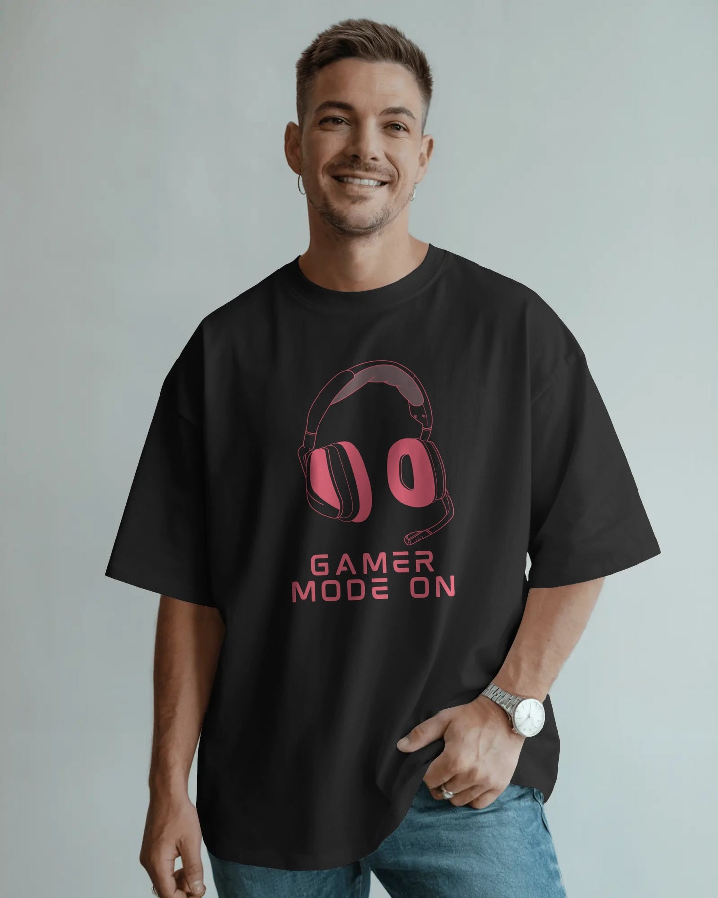 TEVAYAA Gamer Mode Unisex Oversized Classic T-Shirt