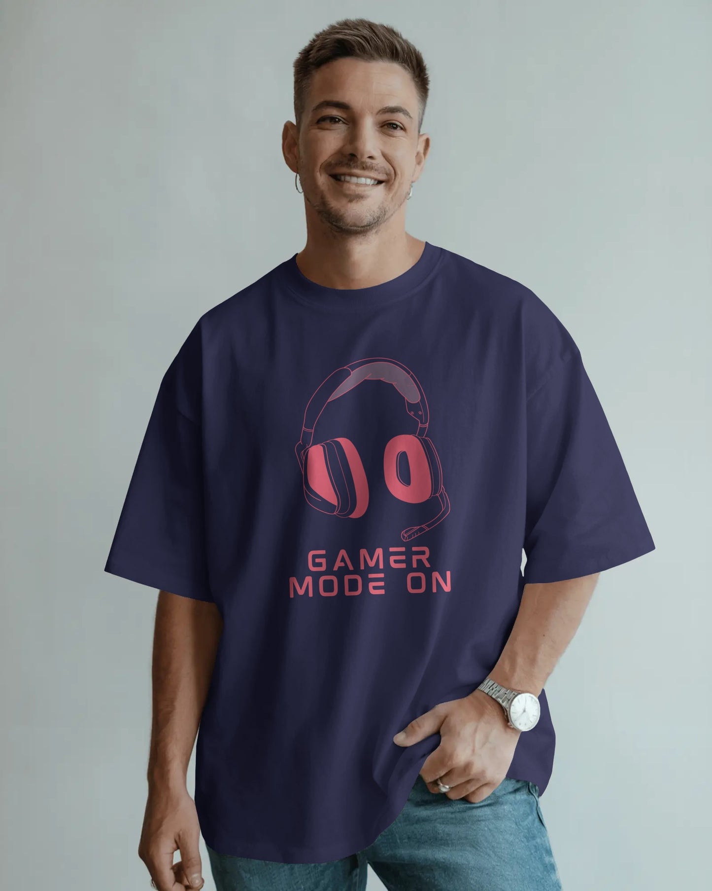 TEVAYAA Gamer Mode Unisex Oversized Classic T-Shirt