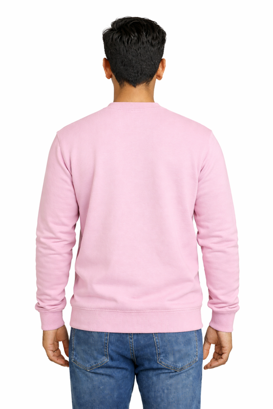 300 GSM Regular Fit Light Baby Pink Everyday Sweatshirt