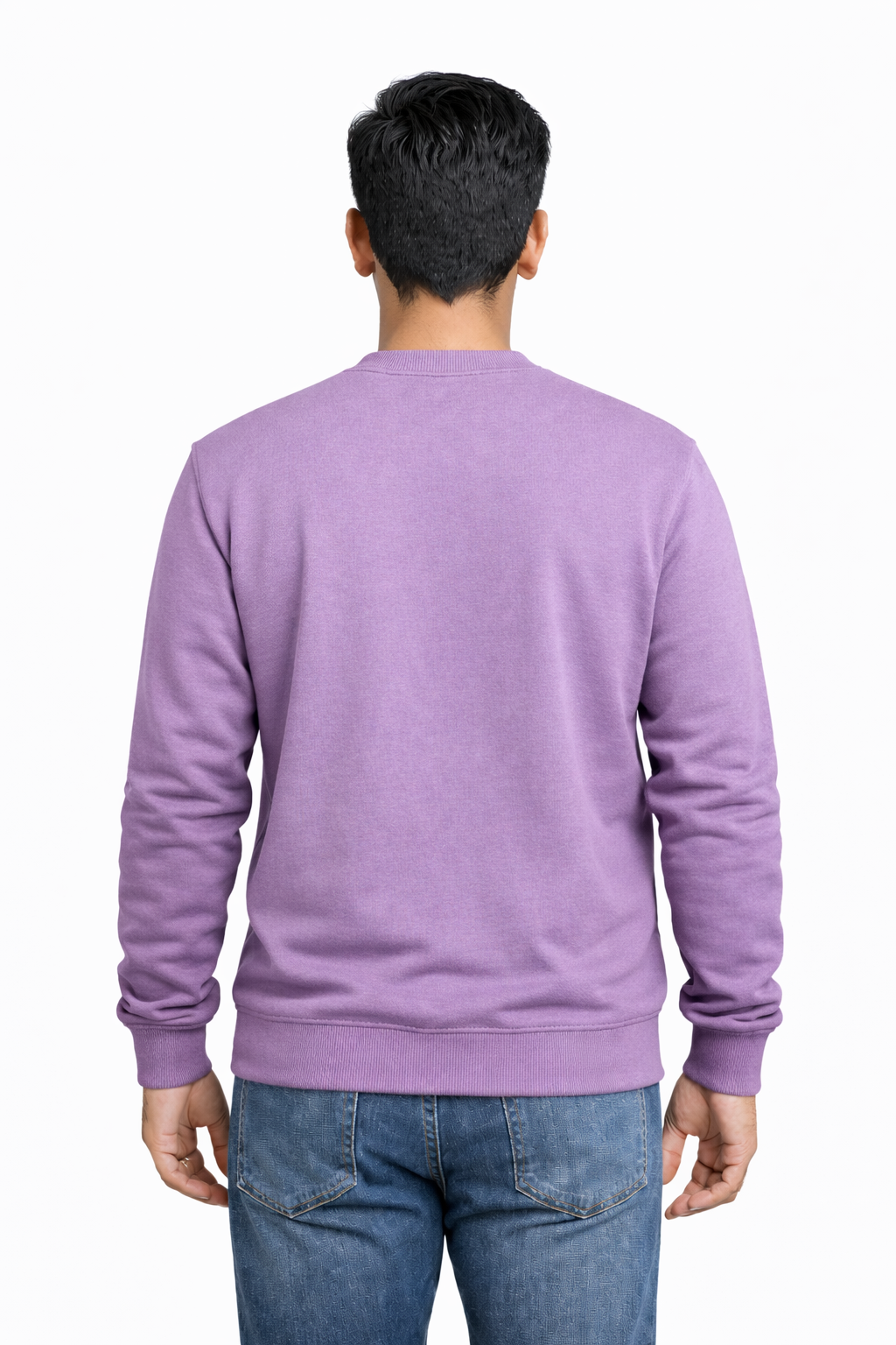 300 GSM Regular Fit Lavender Everyday Sweatshirt