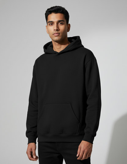 Tevayaa Black Classic Hoodies – 300 GSM