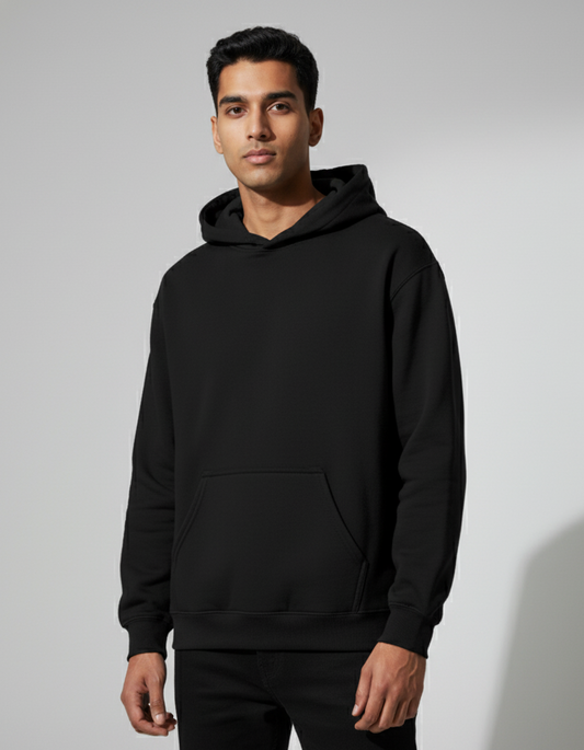 Tevayaa Black Classic Hoodies – 300 GSM