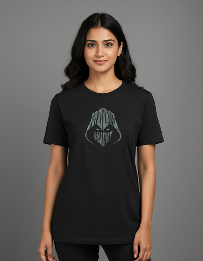 Moon Knight – Minimal Street Art  Black Tee Female