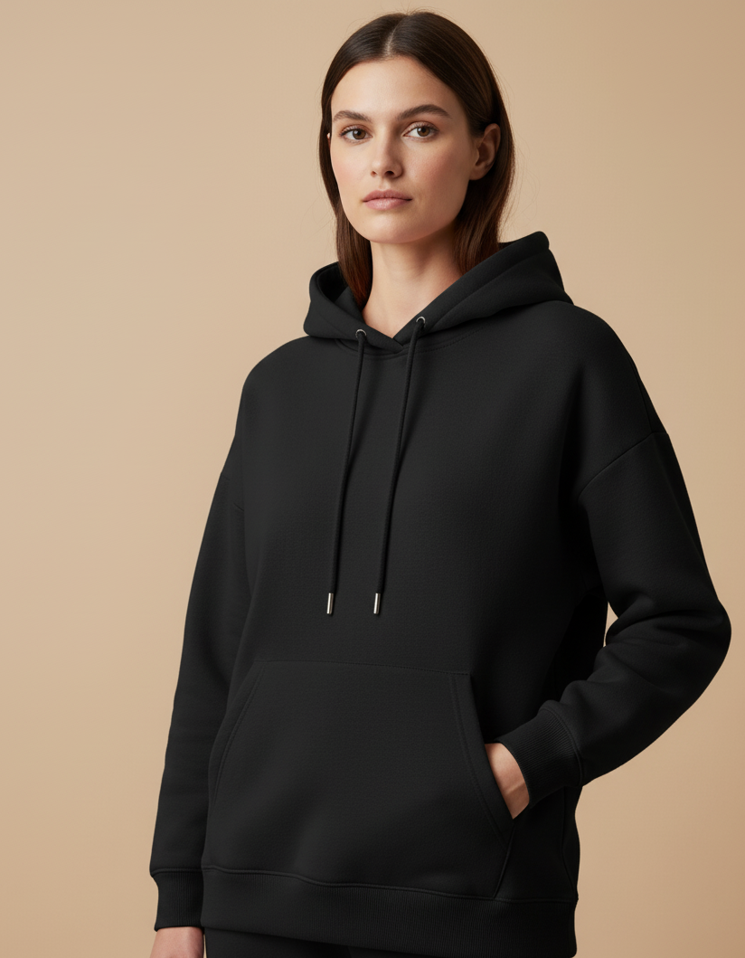 TEVAYAA Unisex Oversized Solid Hoodie