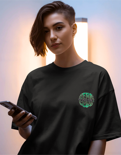 TEVAYAA Fearless Depths Unisex Terry Cotton Oversized Tee