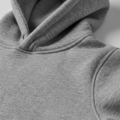 Tevayaa Grey Melange Classic Hoodies – 300 GSM