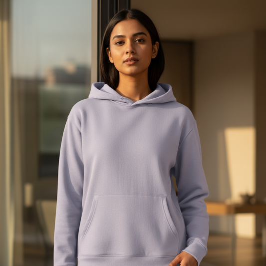 Tevayaa Lavender Female Classic Hoodies – 300 GSM