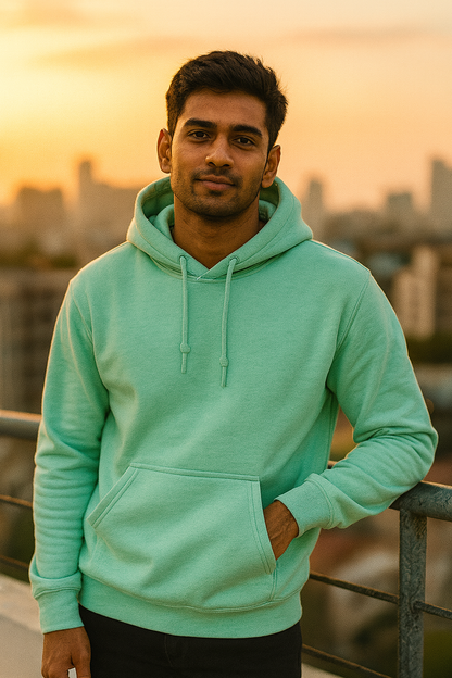 Tevayaa Mint Green Classic Hoodies – 300 GSM