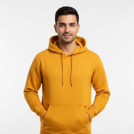 Tevayaa Mustard Yellow Classic Hoodie – 300 GSM