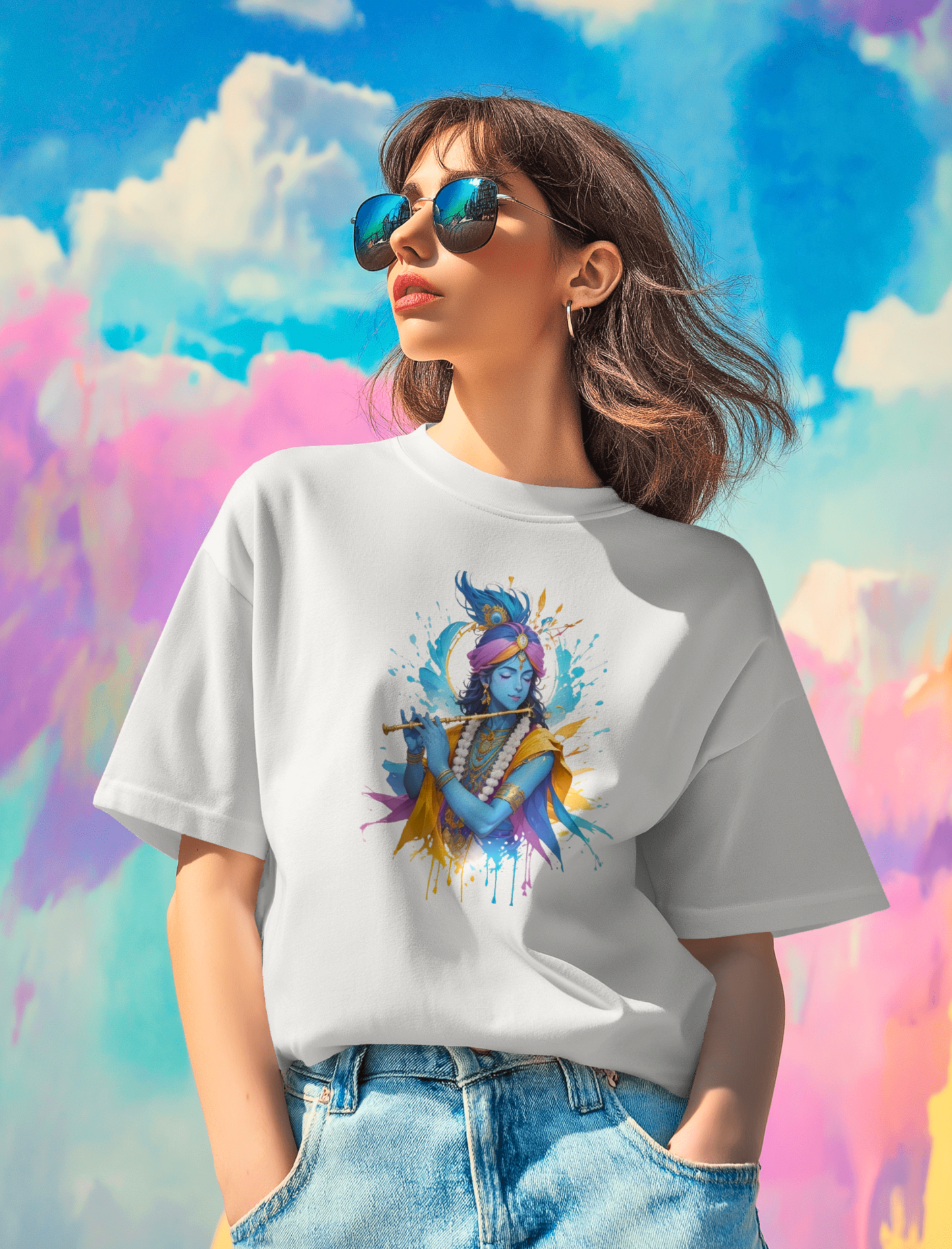 TEVAYAA Krishna Unisex Oversized Classic T-Shirt