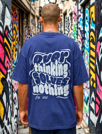 TEVAYAA Over Think Unisex Oversized Classic T-Shirt